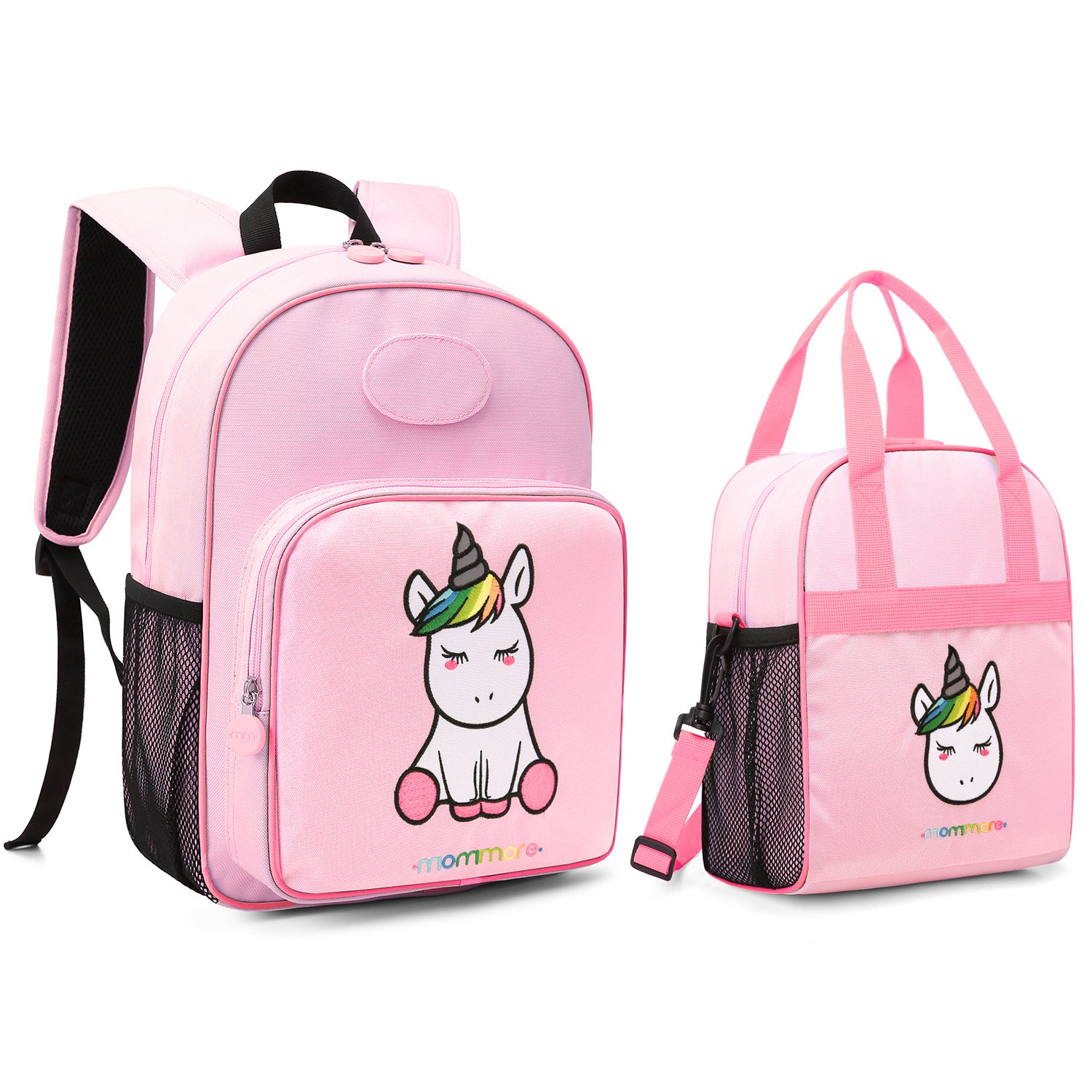 Milk&Moo Kids Backpack with Lunch Box, School Backpack Set for