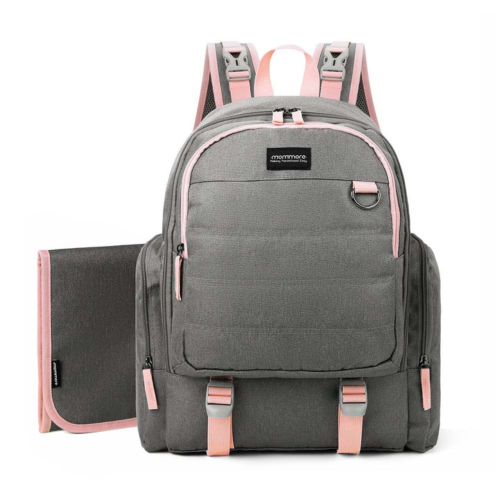 test-0306-Copy of Large Travel Diaper Backpack- Unisex Bag with Changing Pad - MOMMORE