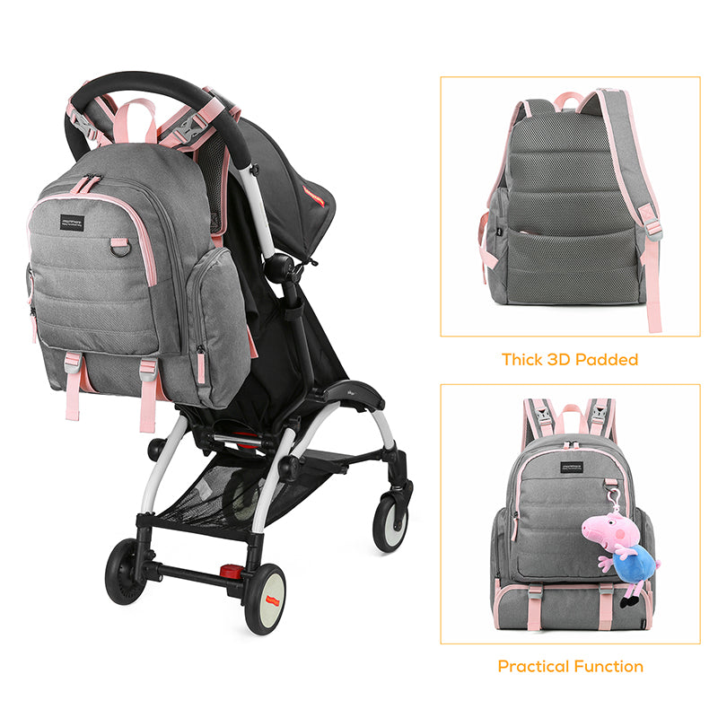 Diaper Bag Backpack with Changing Pad for Baby Care - MOMMORE